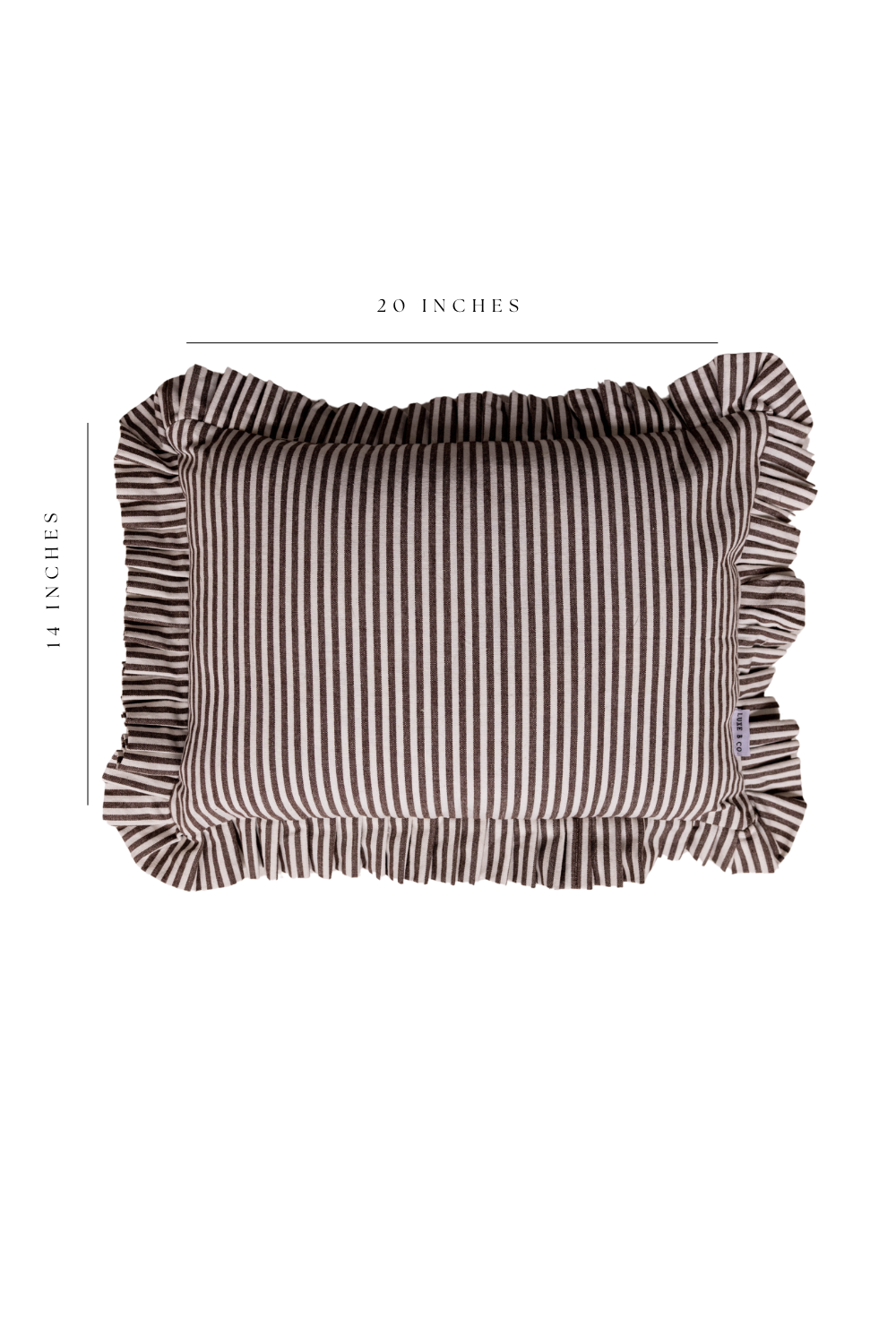 Lumbar Cover Brown Stripes
