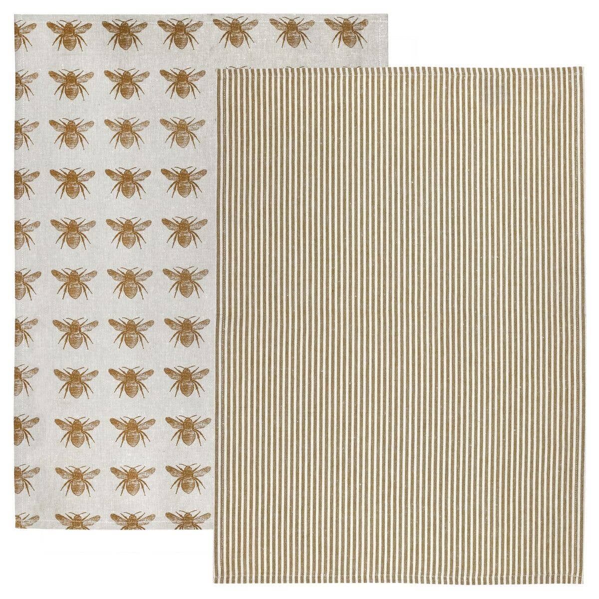 Bee Tea Towel S/2