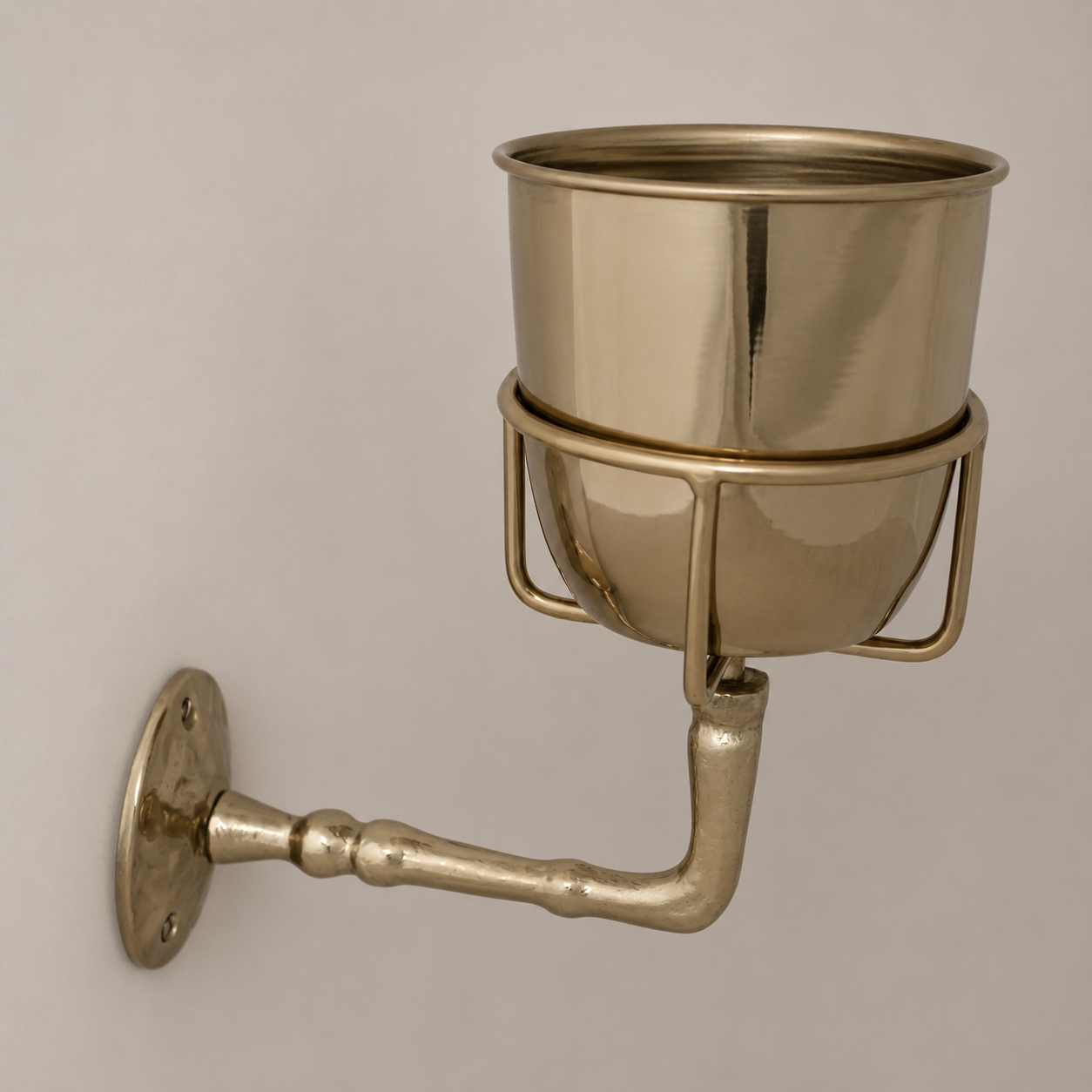 Brass Wall Vessel