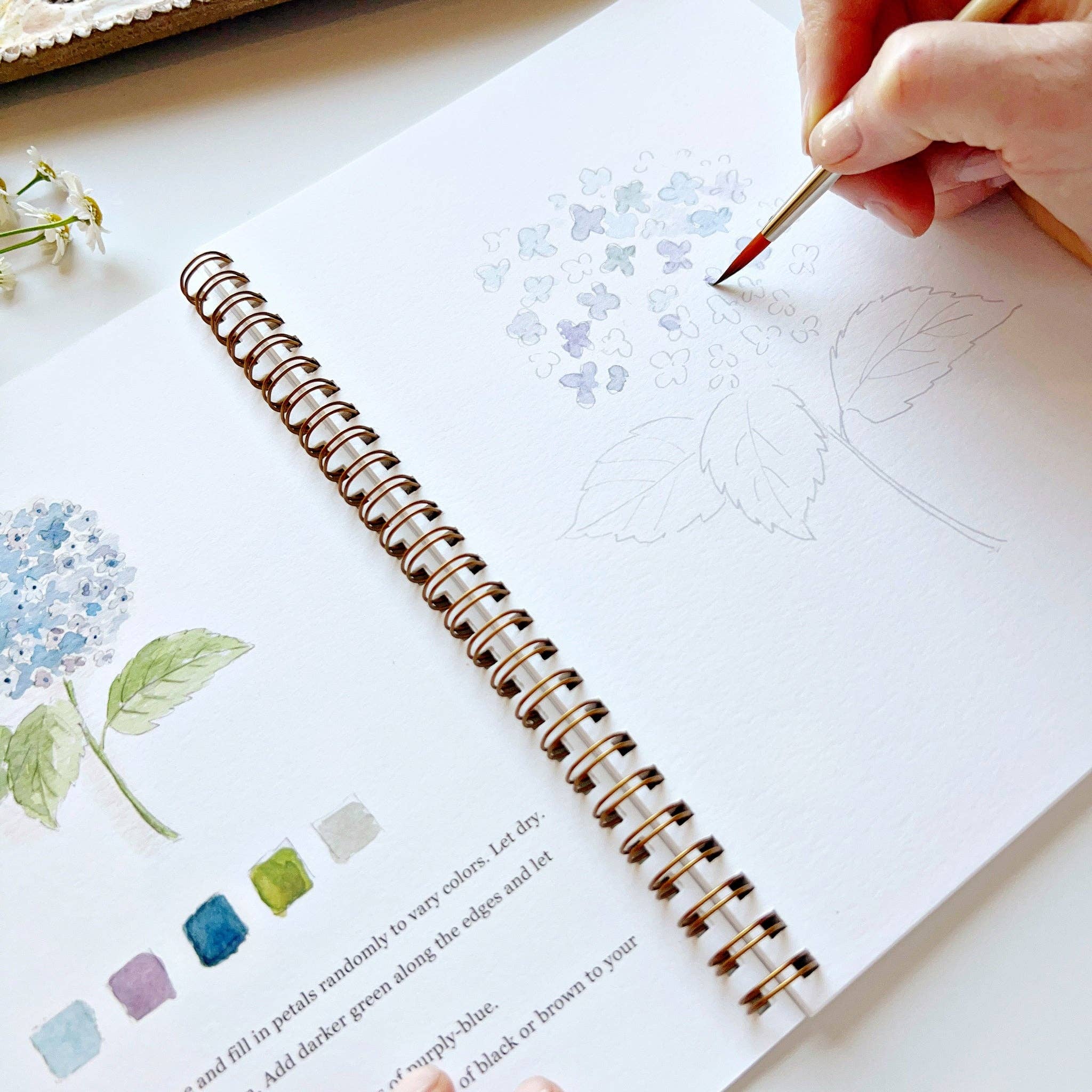Flower Watercolor Book