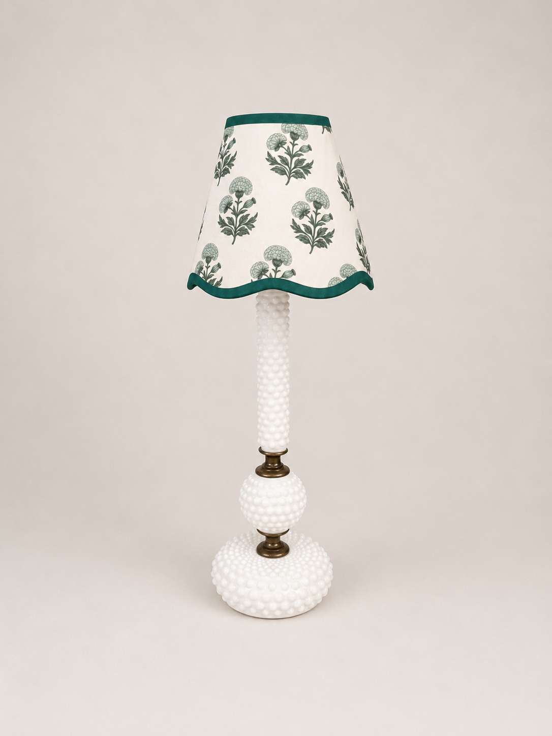 Vintage Milk Glass Lamp
