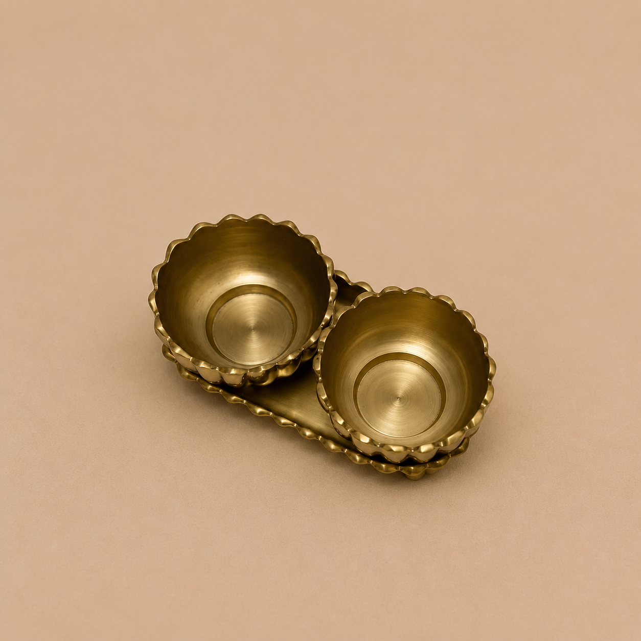 Fluted Tray & Bowls