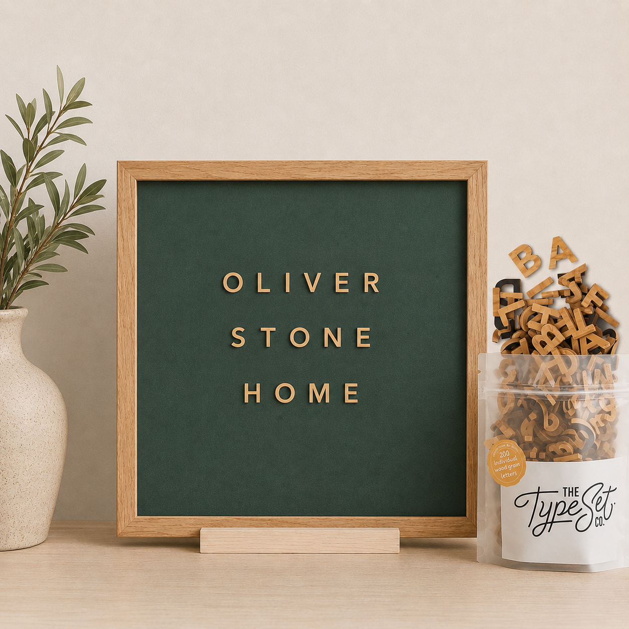 Green Magnetic Chalkboard