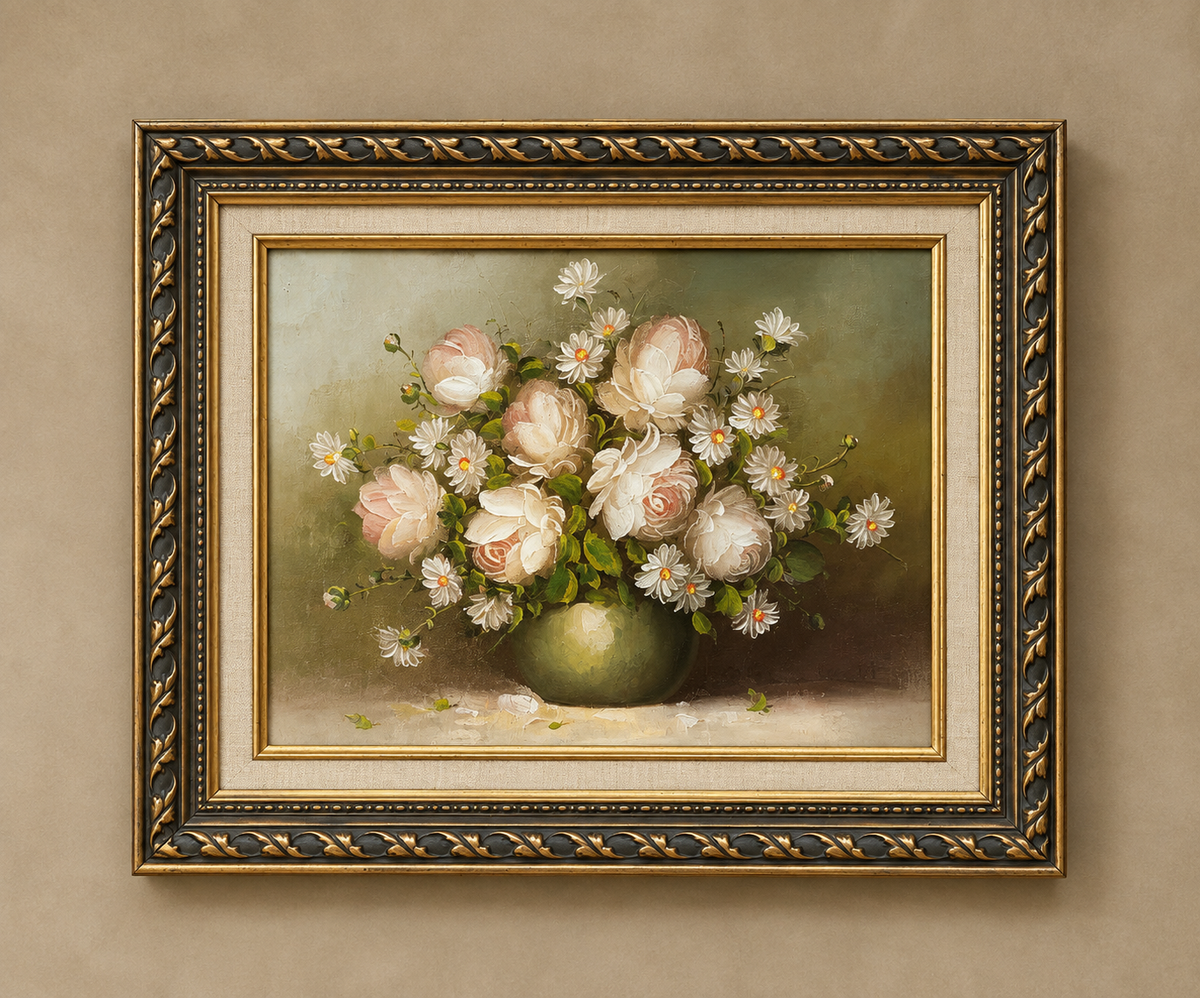 Vintage White & Blush Rose Oil