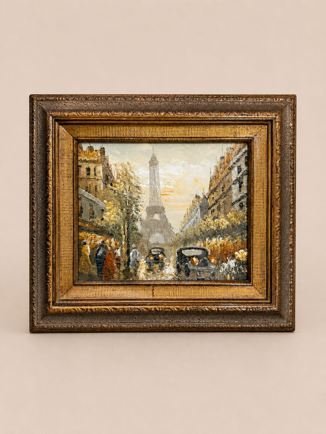 Vintage Eiffel Tower Oil