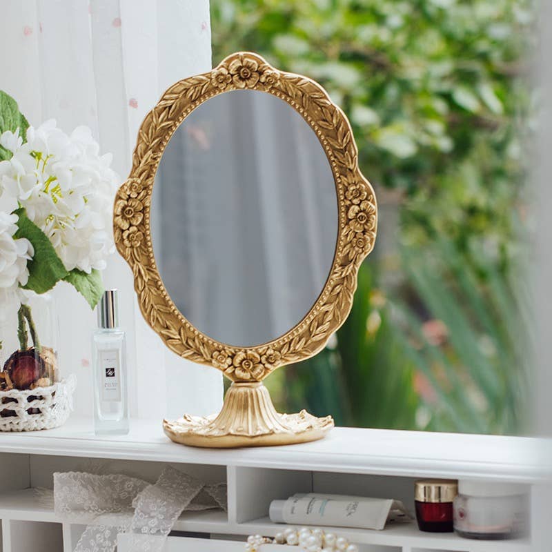Gold Vintage Style Mirror