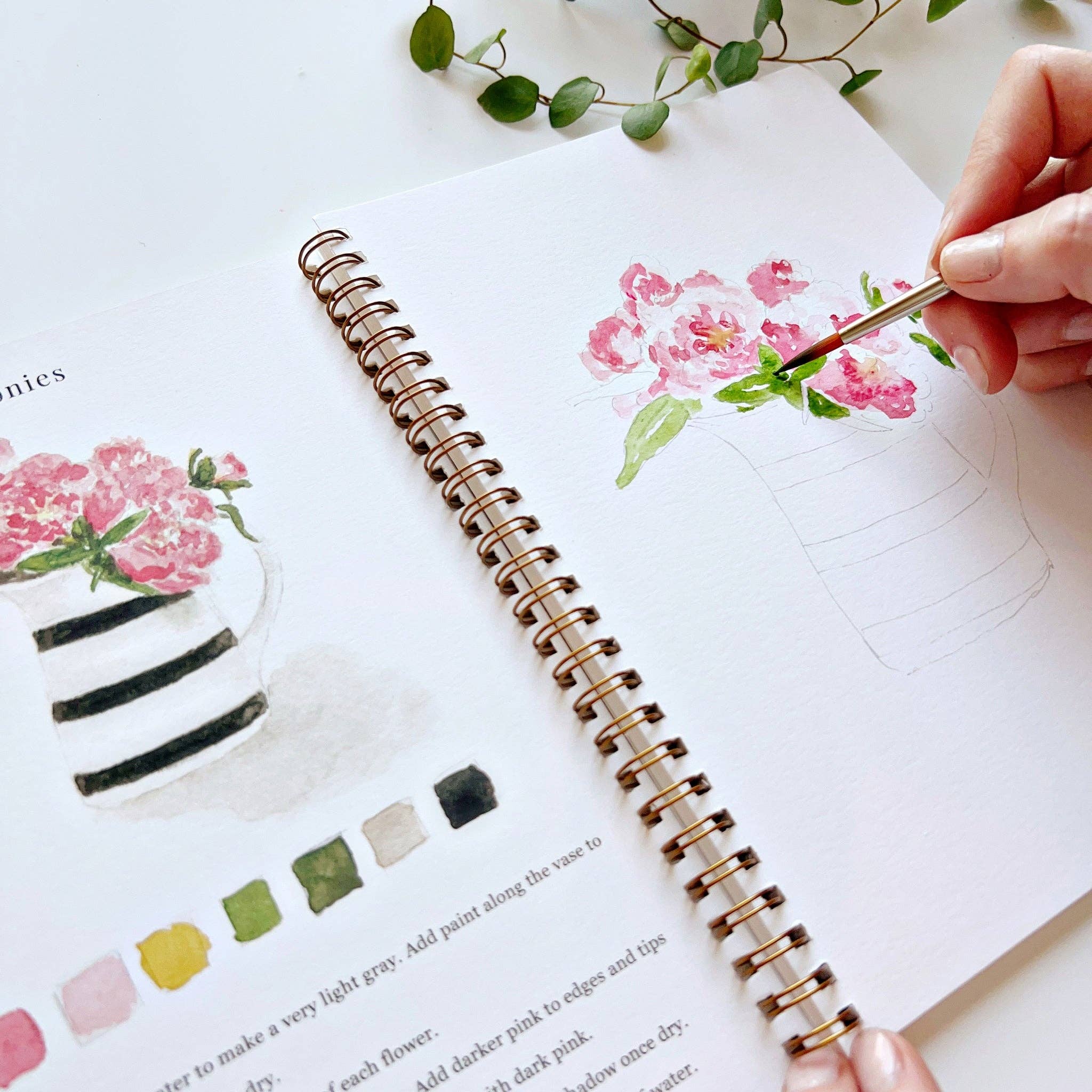 Bouquets Watercolor Book