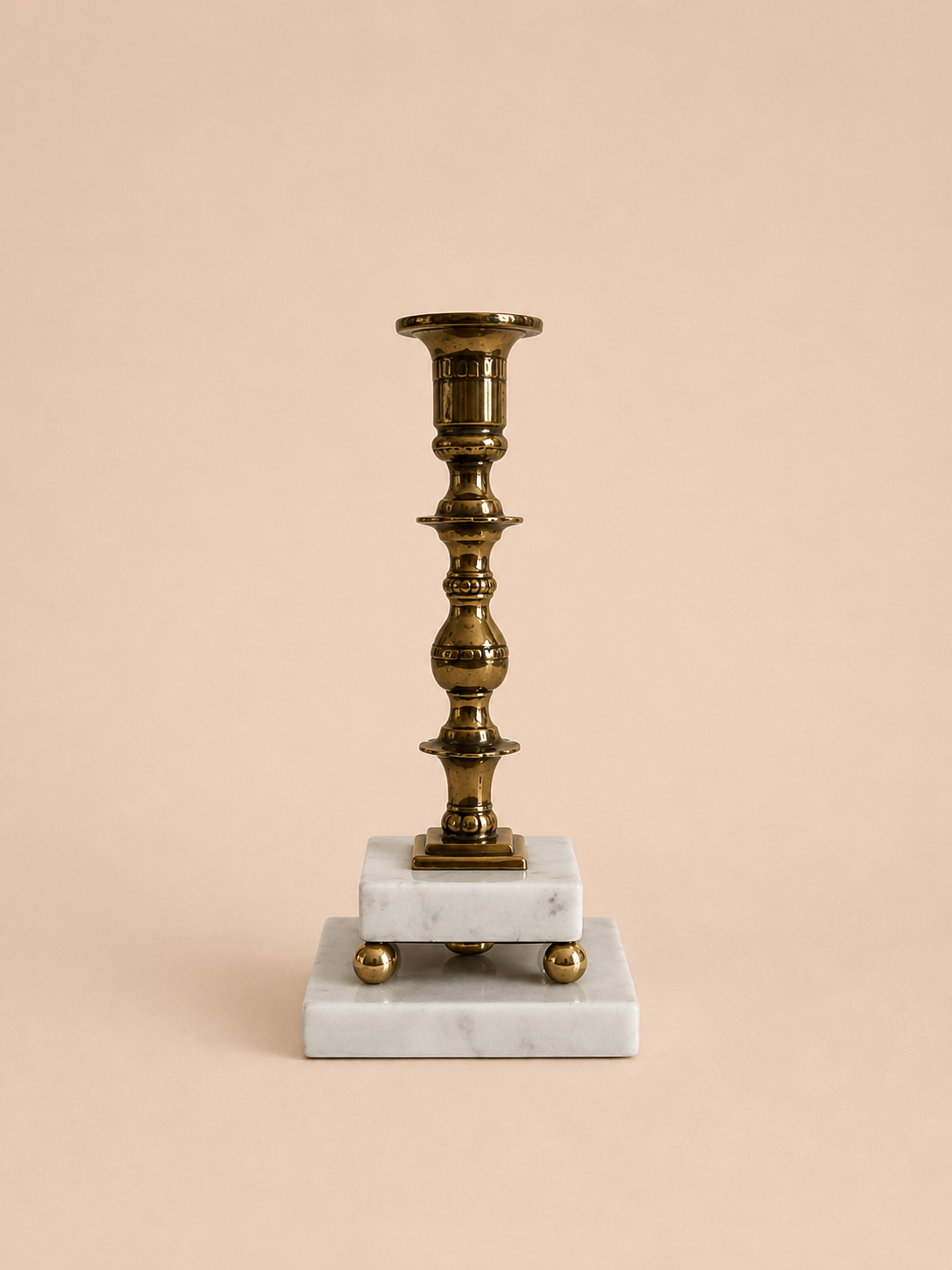 Vintage Marble Candlestick Holder
