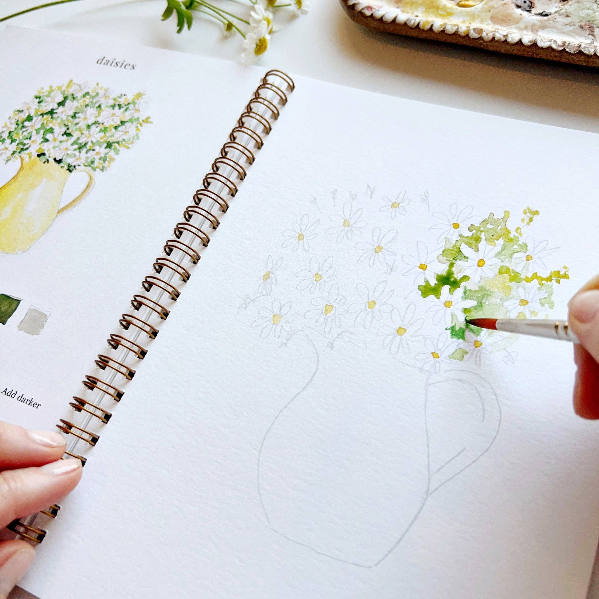 Flower Watercolor Book