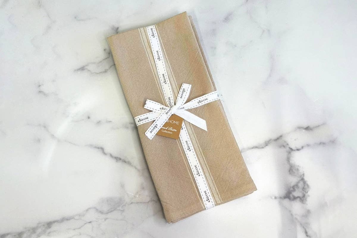 Tea Towel Vintage White S/2