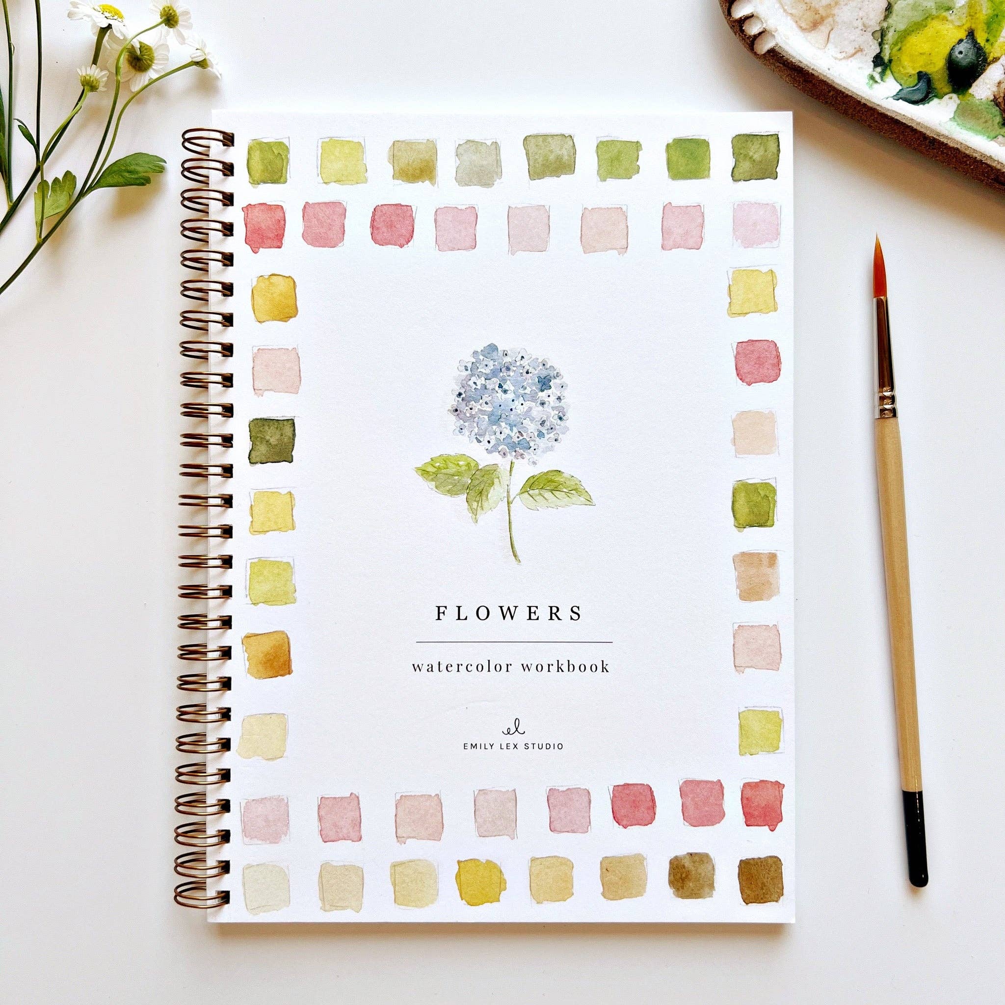Flower Watercolor Book