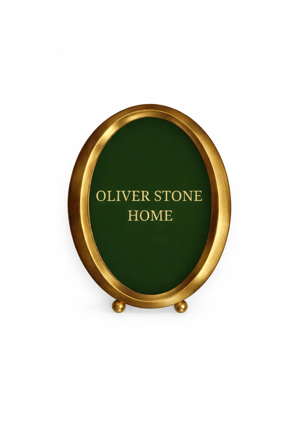 Gold Oval Frame