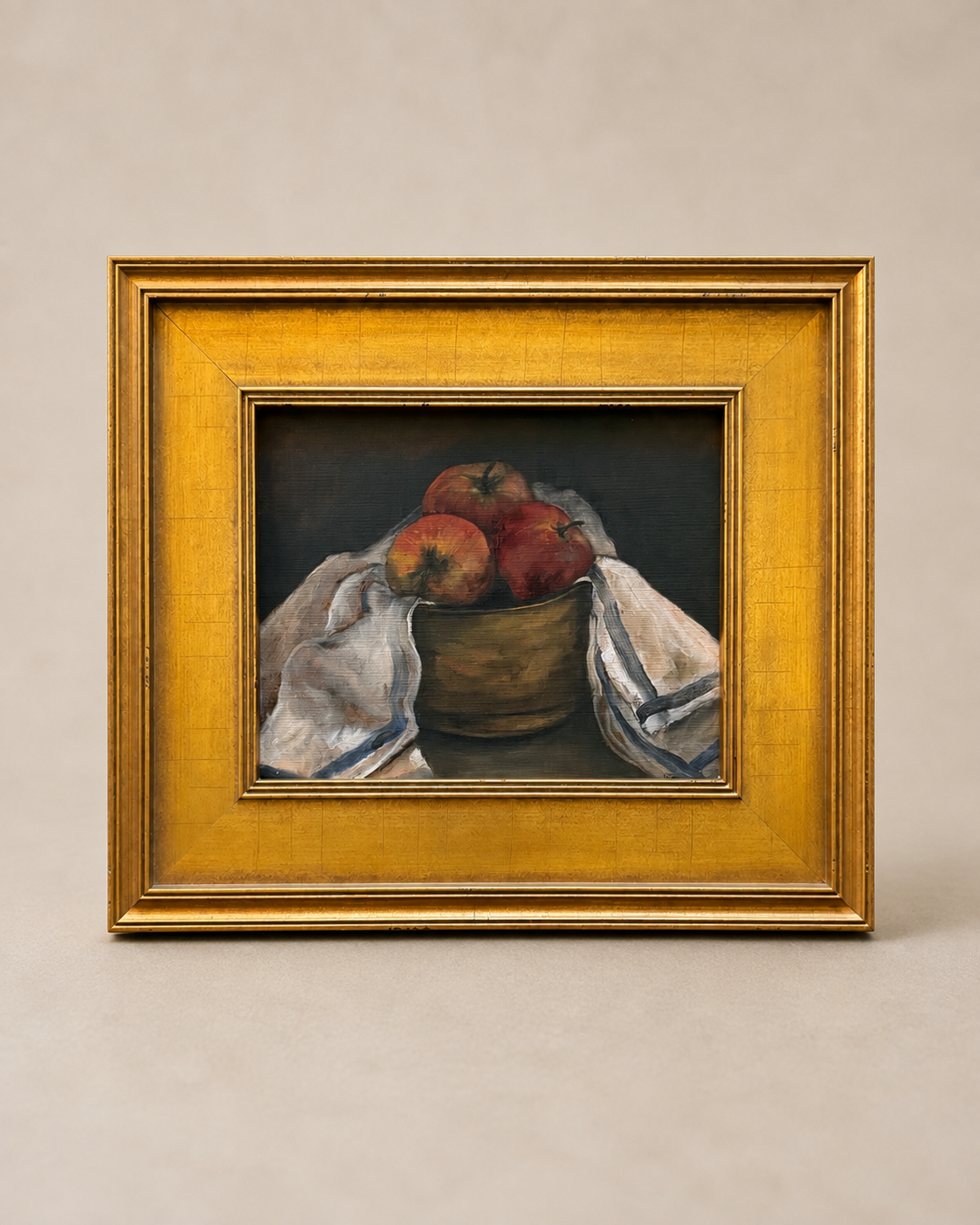 Apples Brass Bowl