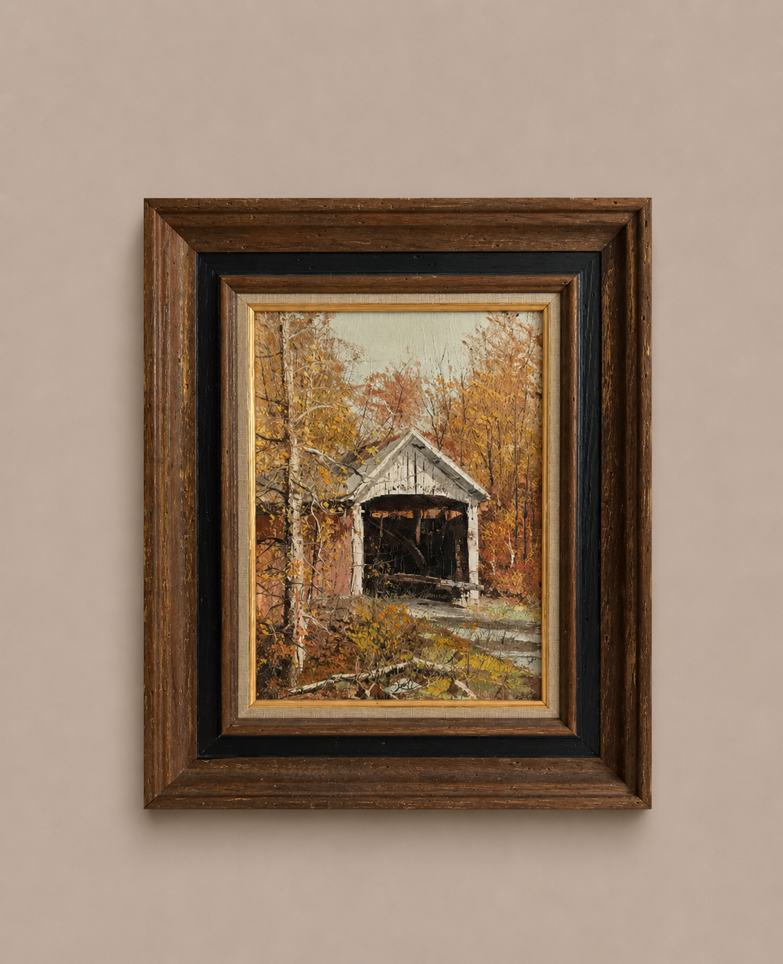 Vintage White Barn Oil