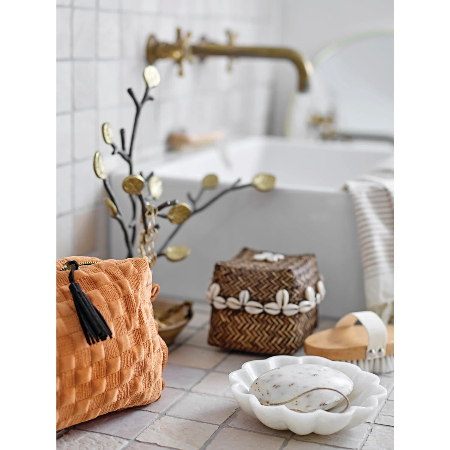 Marble Flower Shaped Dish