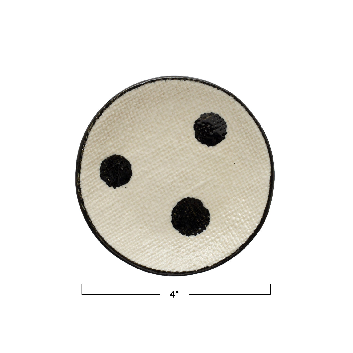 Stoneware Dish With Dots