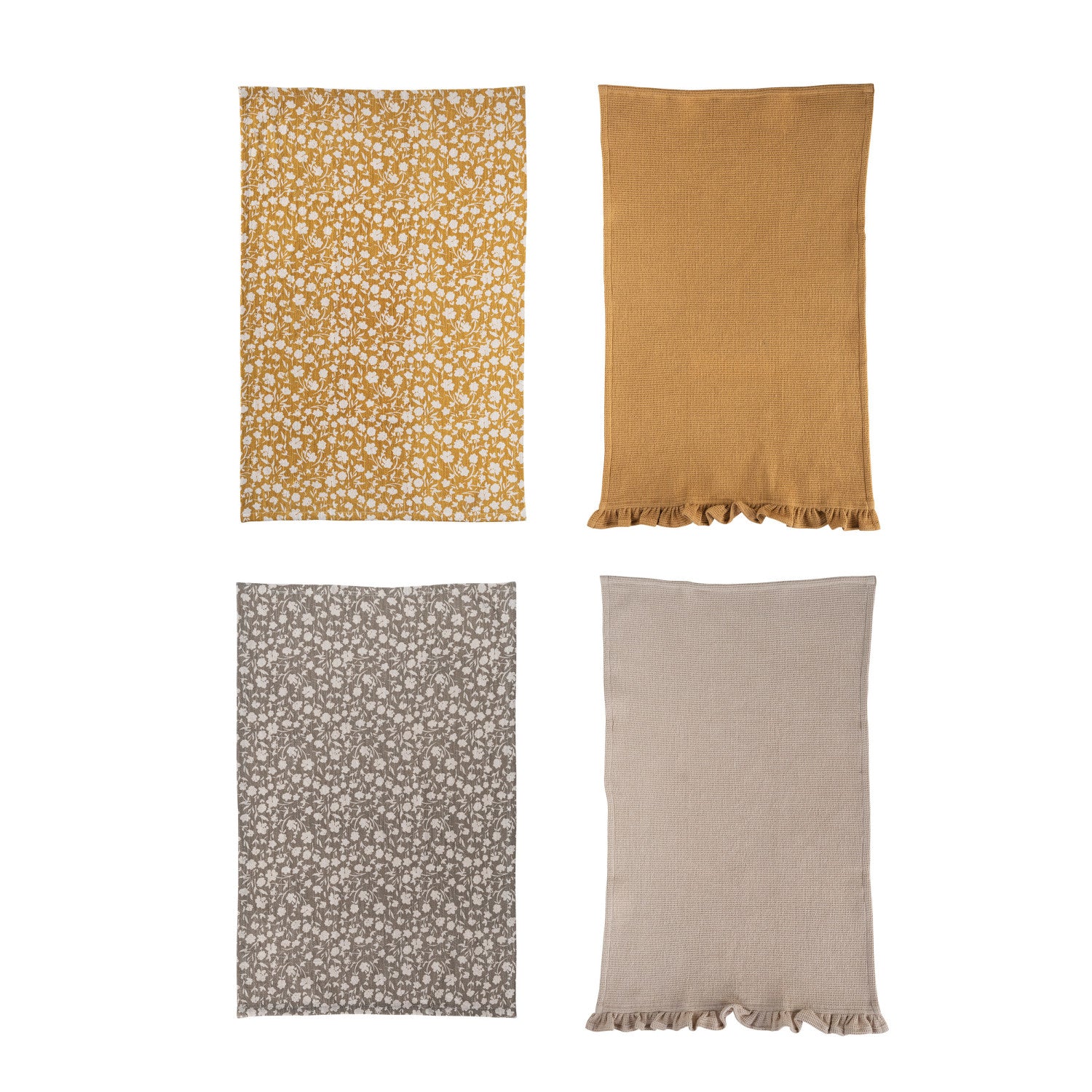 Ruffled Tea Towels S/2