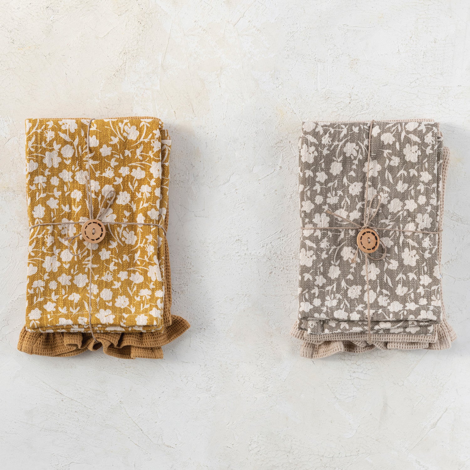 Ruffled Tea Towels S/2