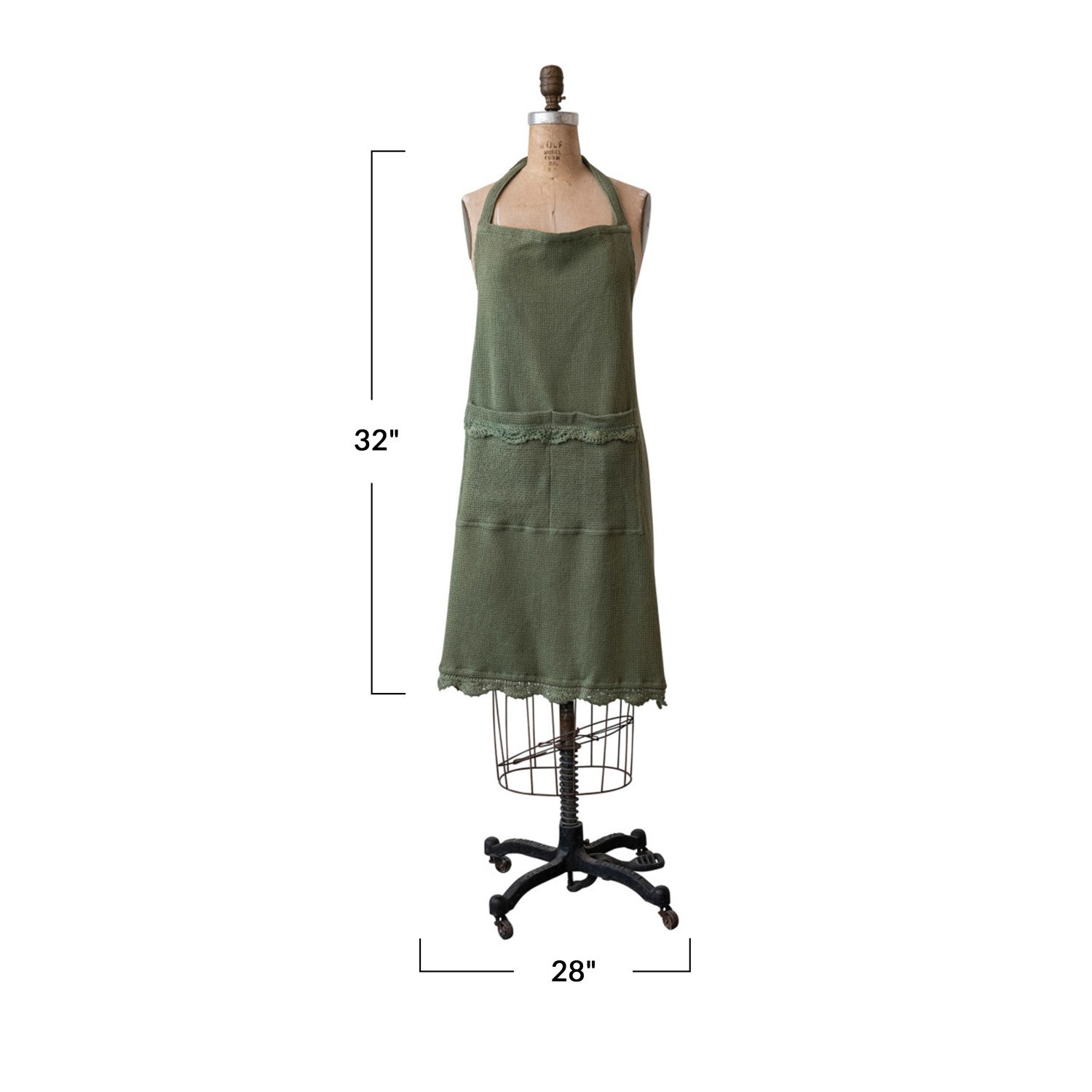 Olive Waffle Apron