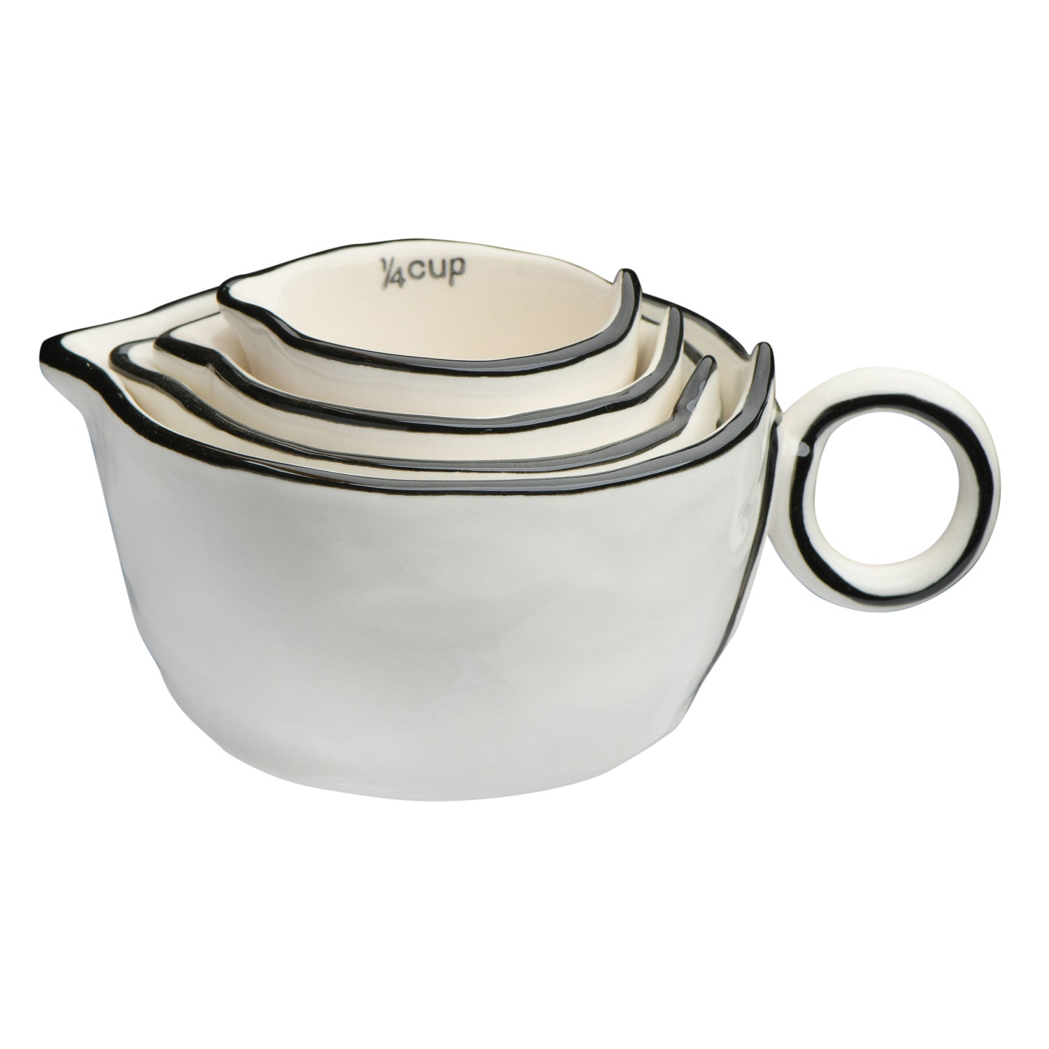 Stoneware Measuring Cups S/4