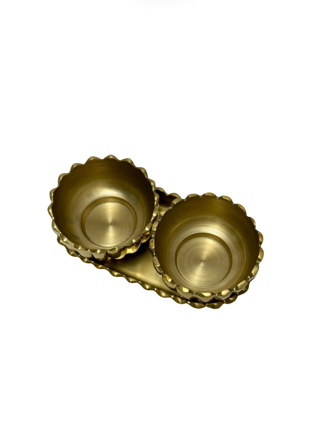 Fluted Tray & Bowls