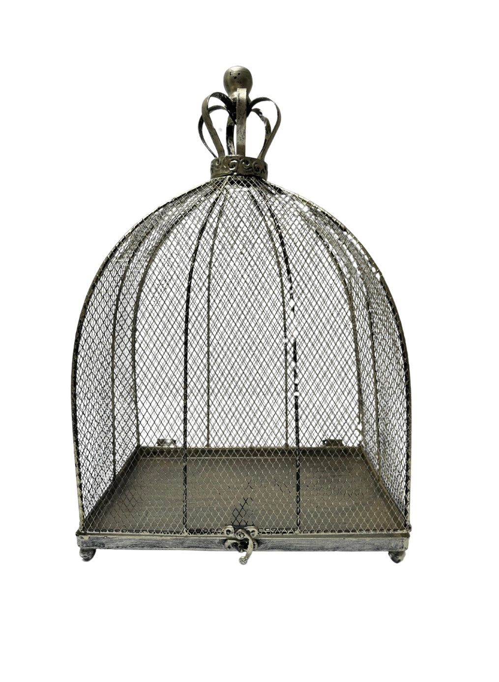 Vintage Silver Bird Cage