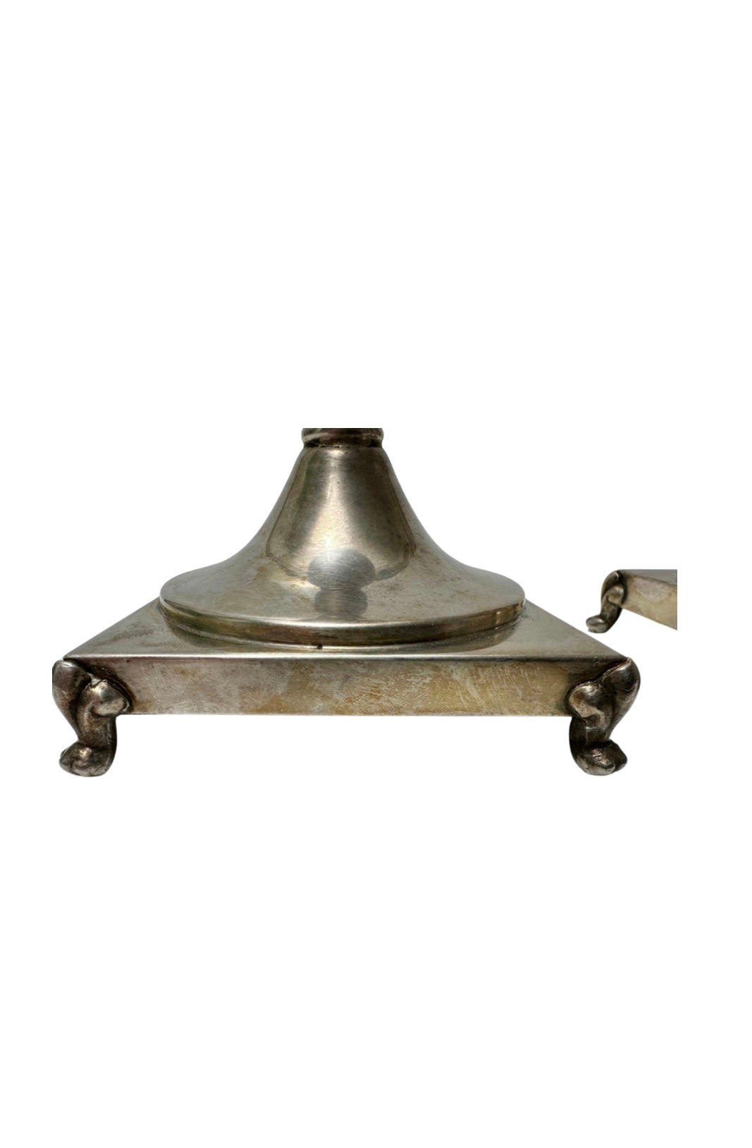 Vintage S/2 Paw Feet Candle Holder