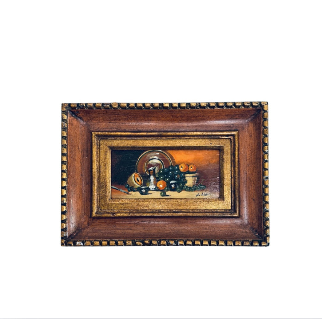 Vintage Tablescape Oil Painting