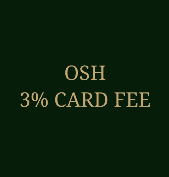 3% Card Processing Fee