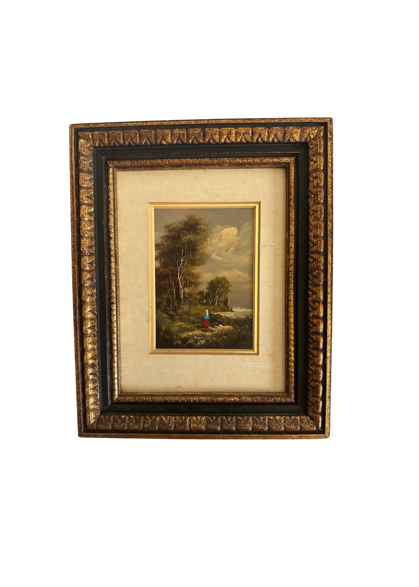 Vintage Oil Painting S/2