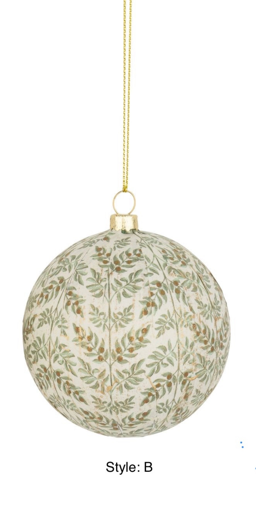 Gold Fern Ornament