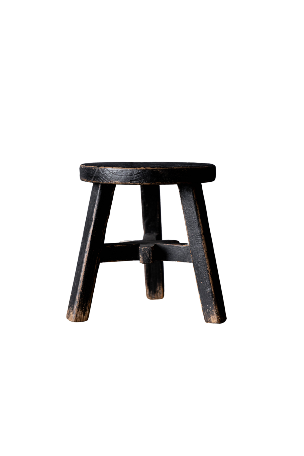 Reclaimed Stool Black
