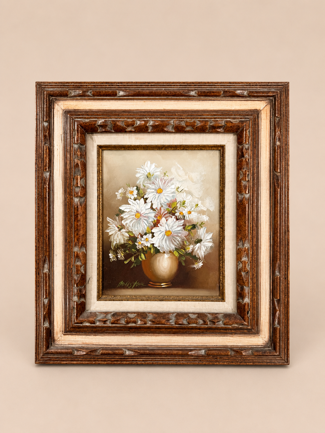 Vintage White Floral Oil