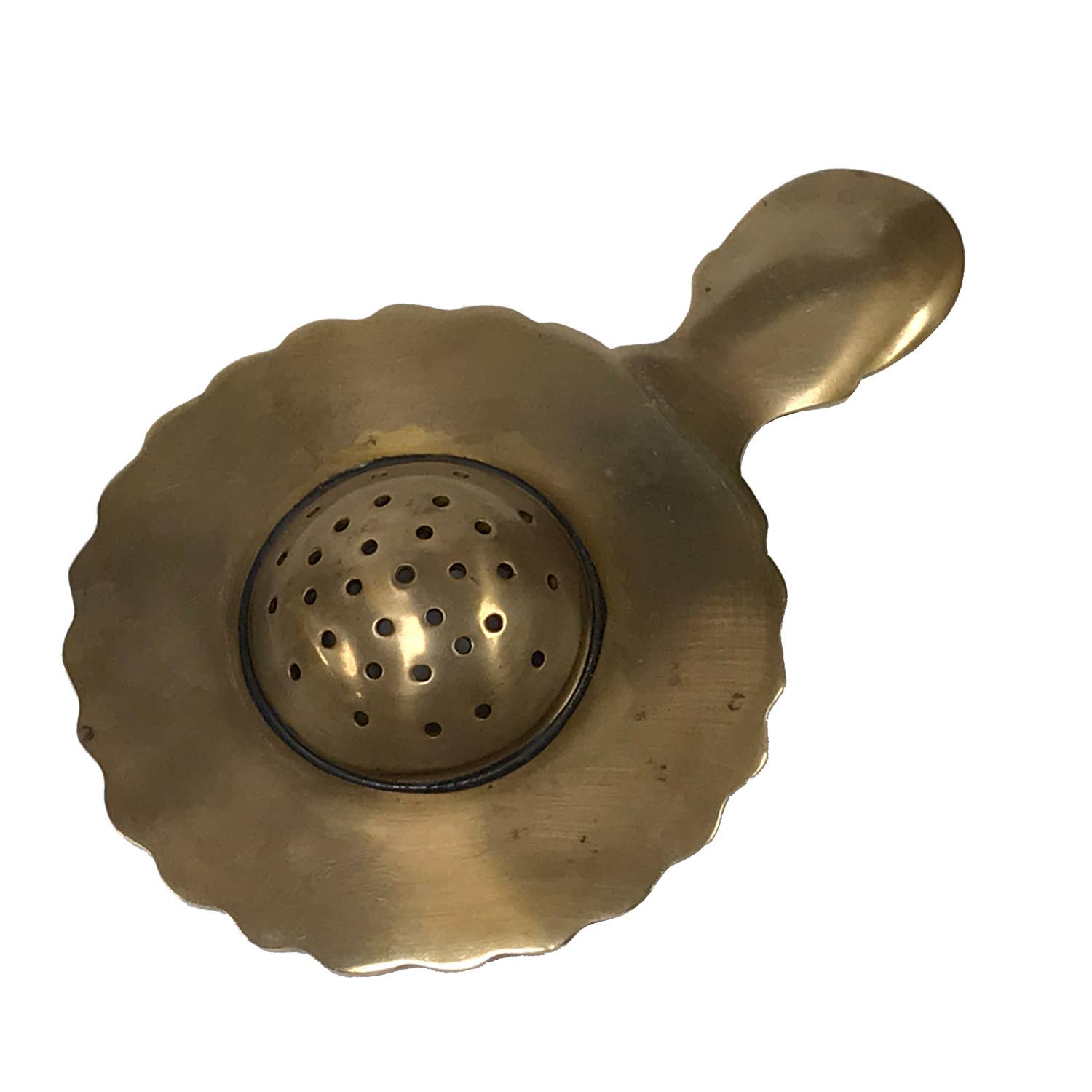 Tea Strainer Solid Antique Brass