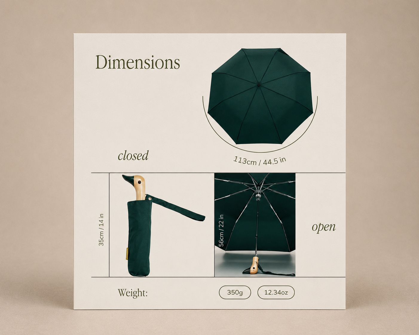 Duckhead Umbrella - Green