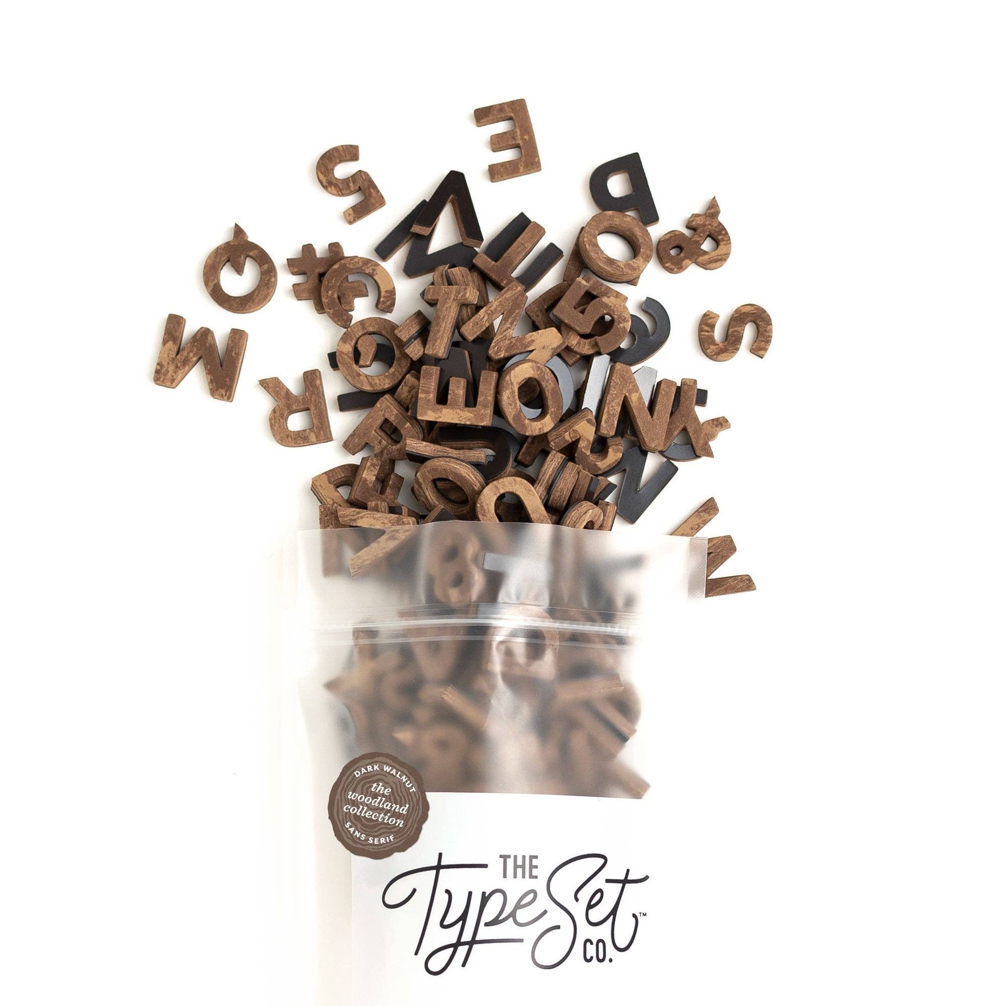 Walnut Magnetic Letters
