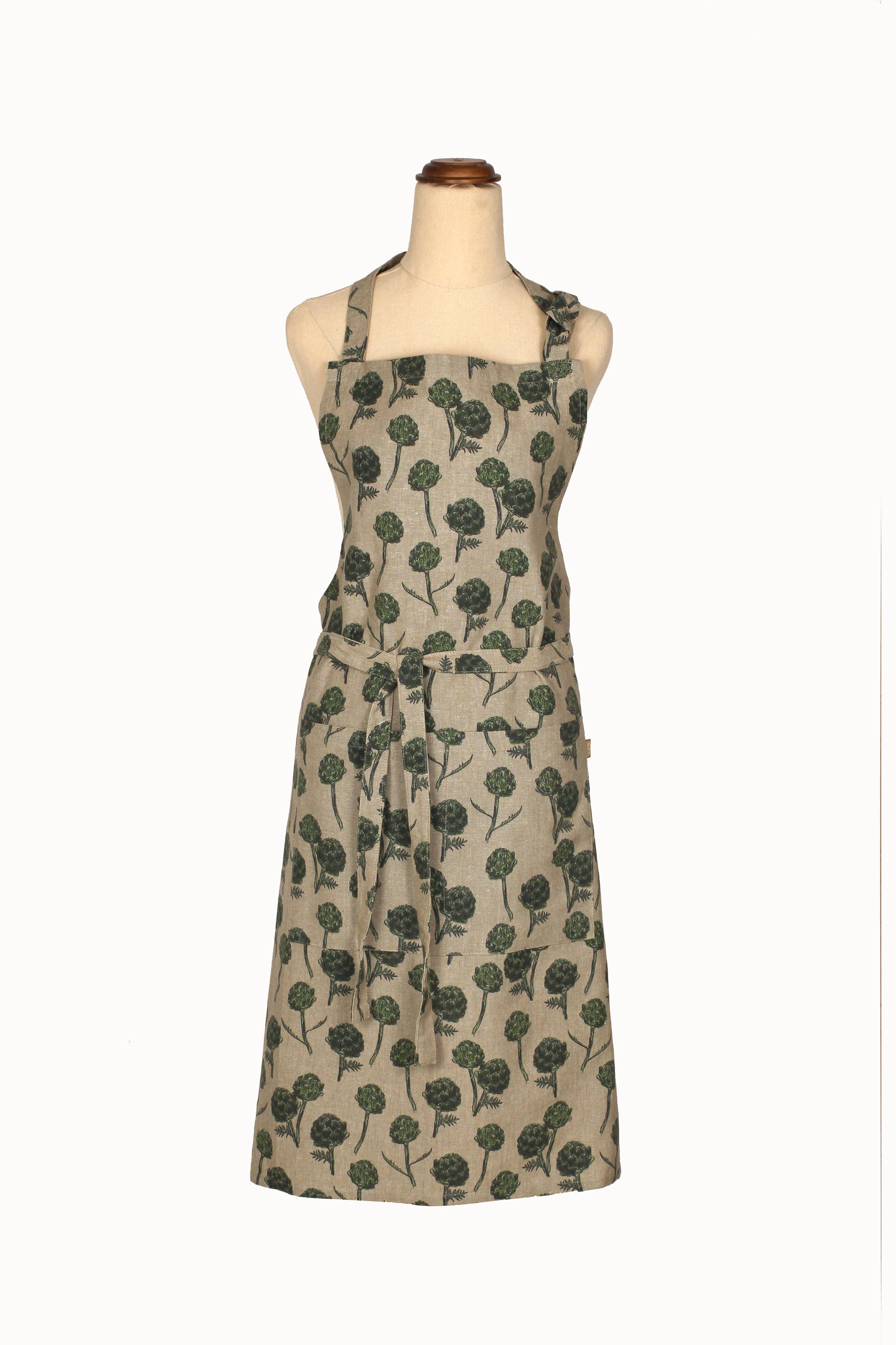 Apron Artichoke Print