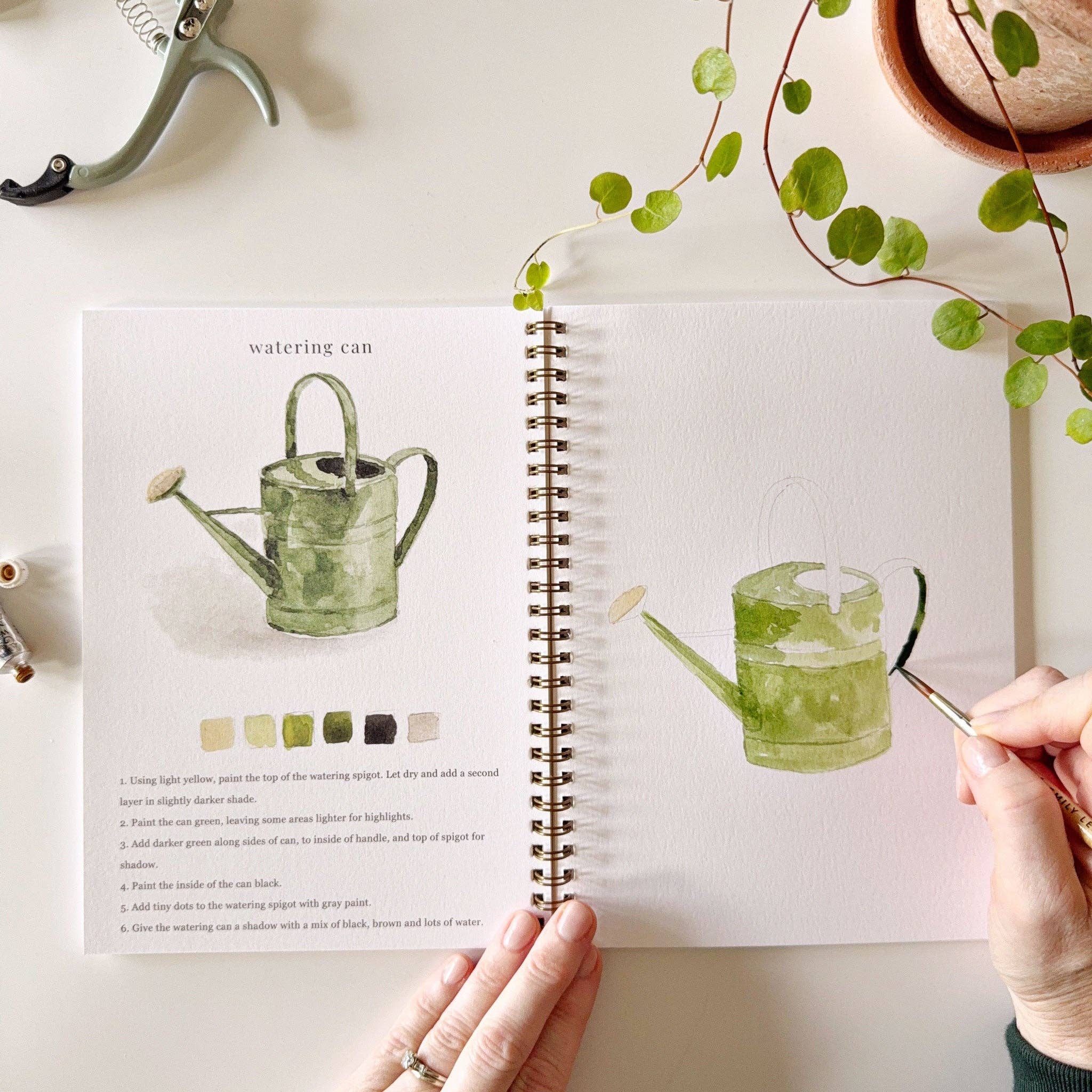 Garden Watercolor Book