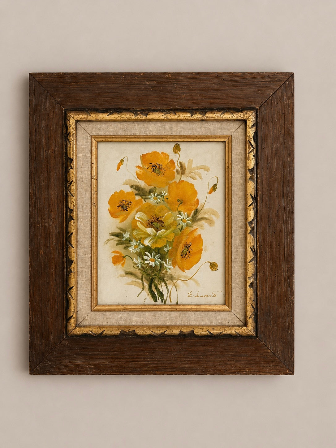 Vintage Yellow Flowers