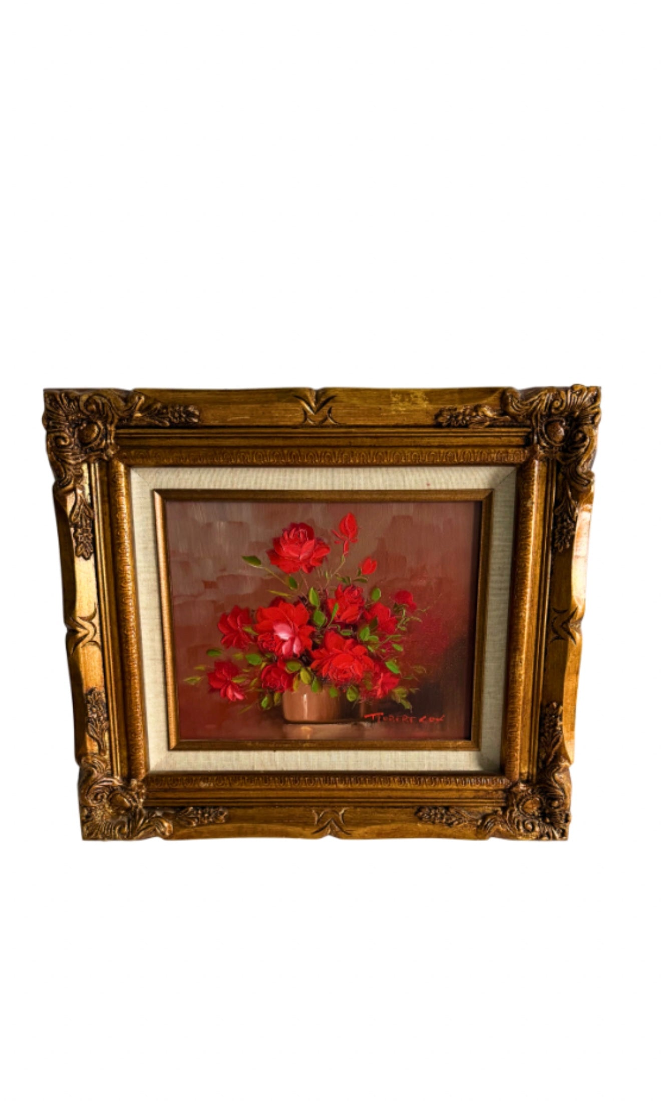 Vintage Red Flower Oil