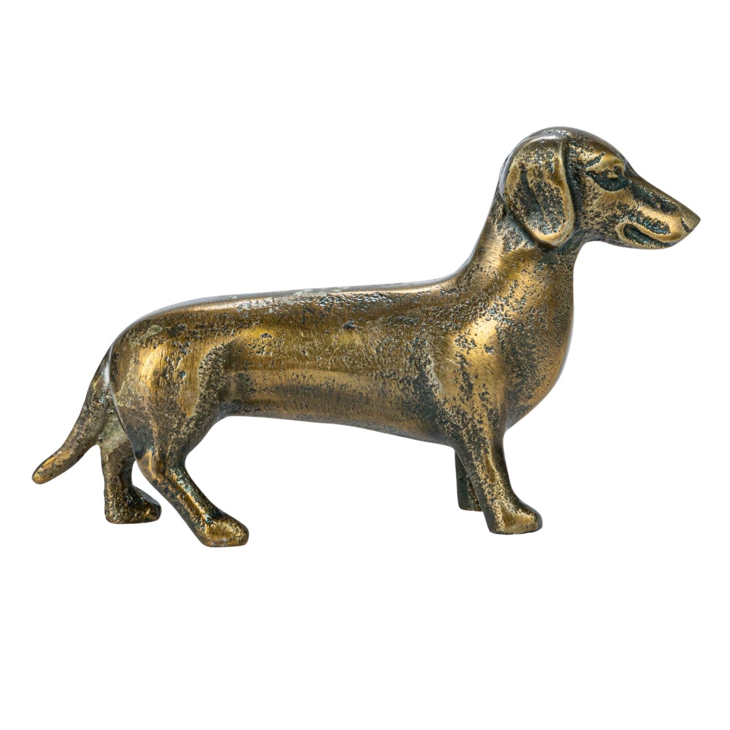 Antique Brass Dachshund