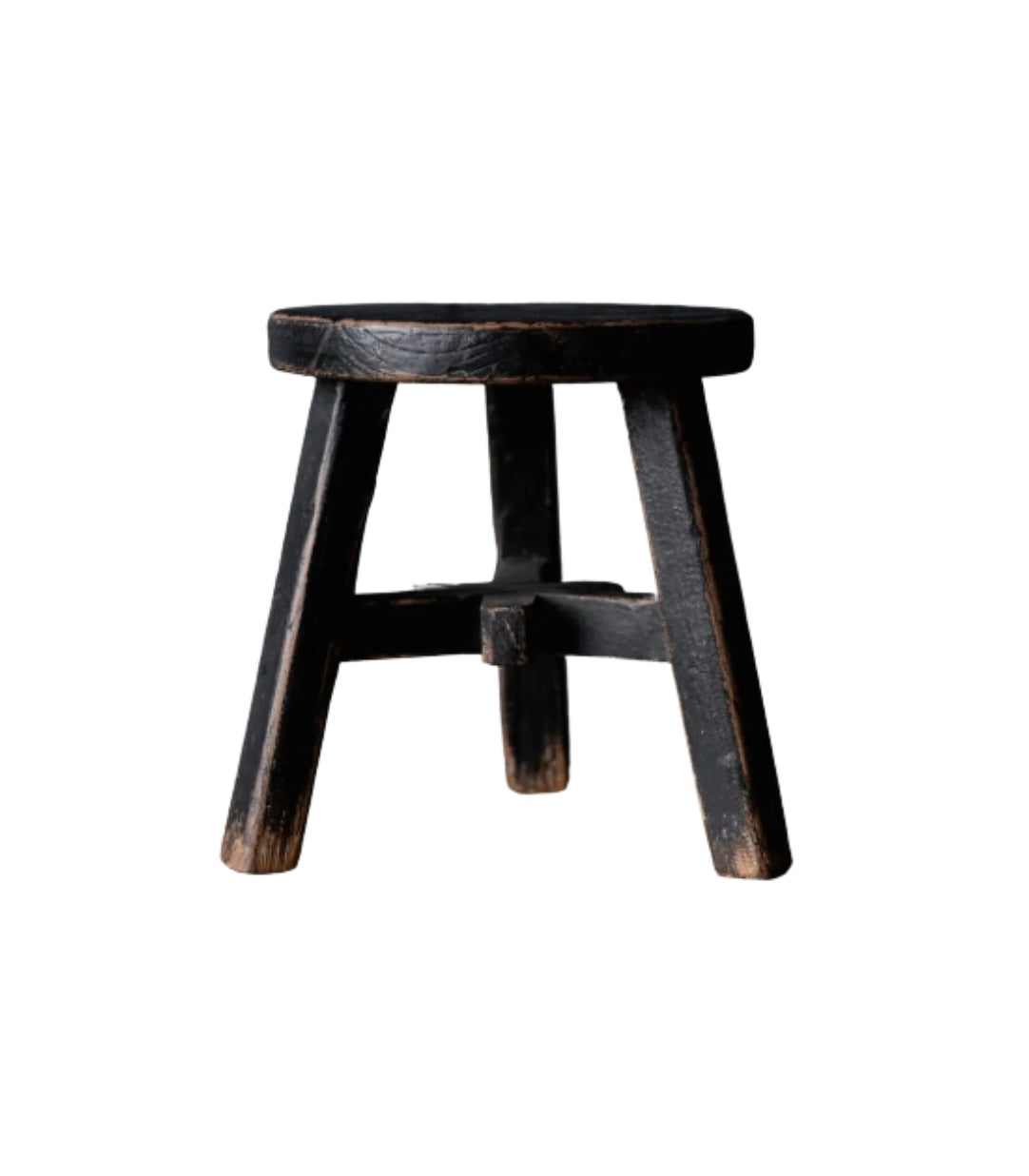 Reclaimed Stool Black