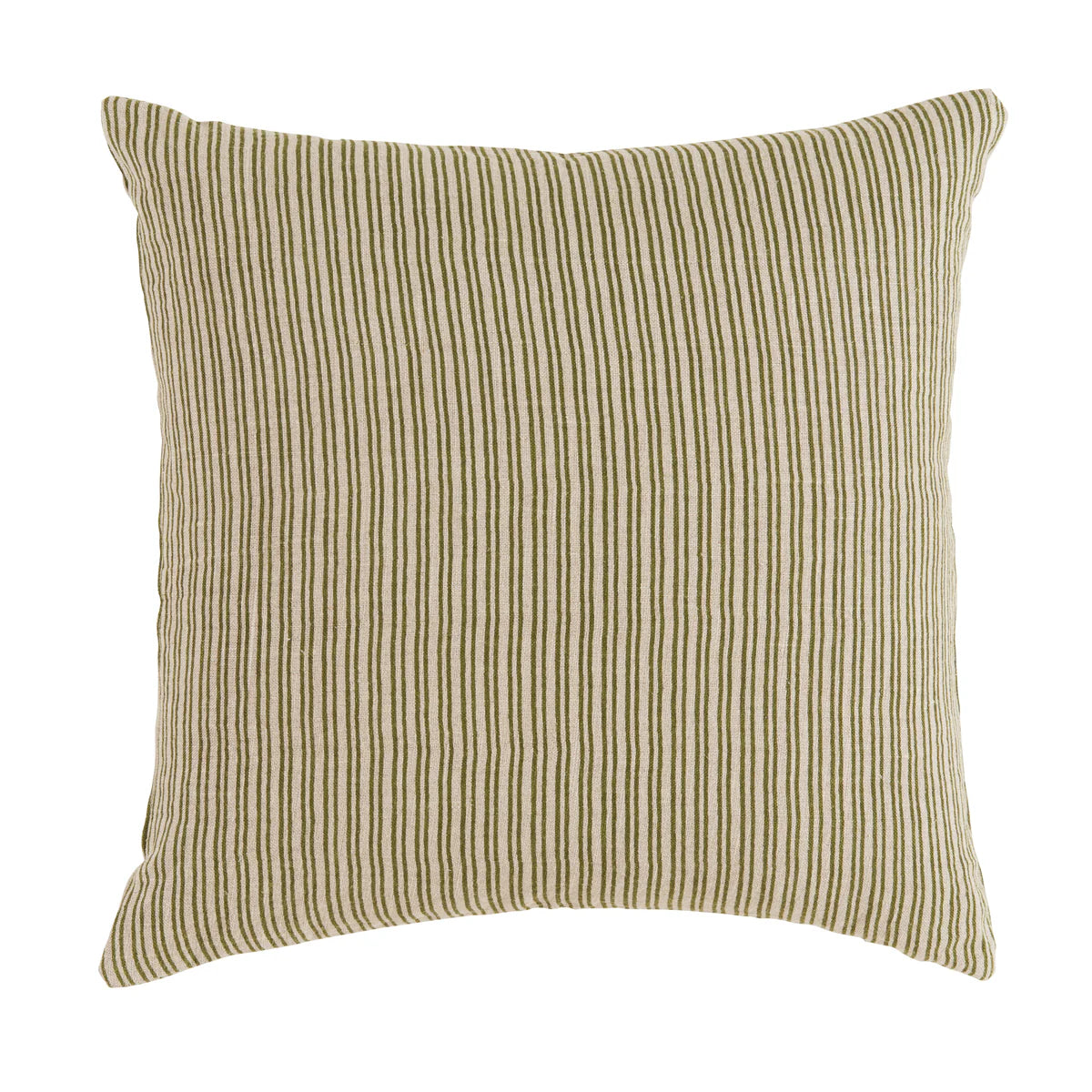 Wren Green Stripe Pillow