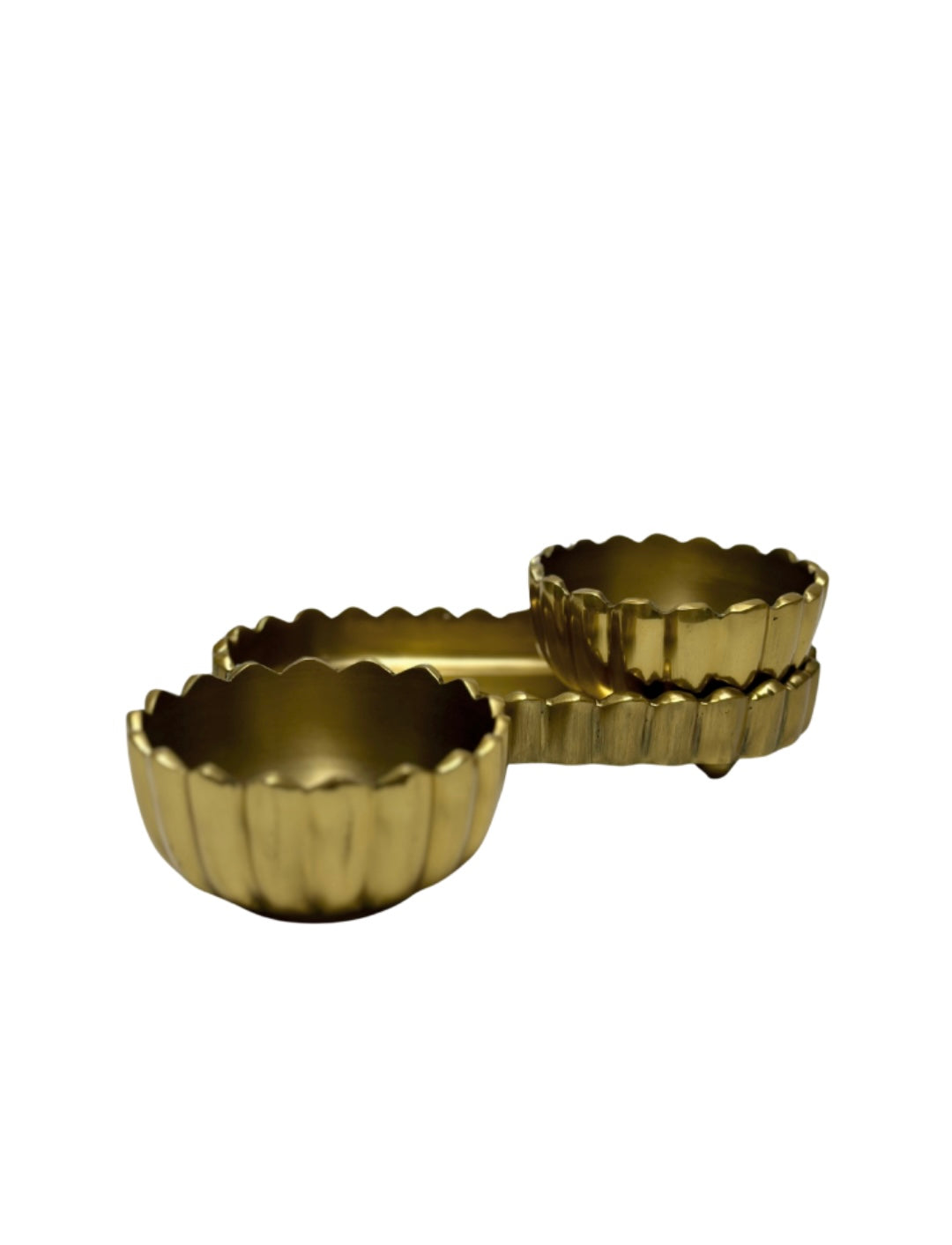 Fluted Tray & Bowls