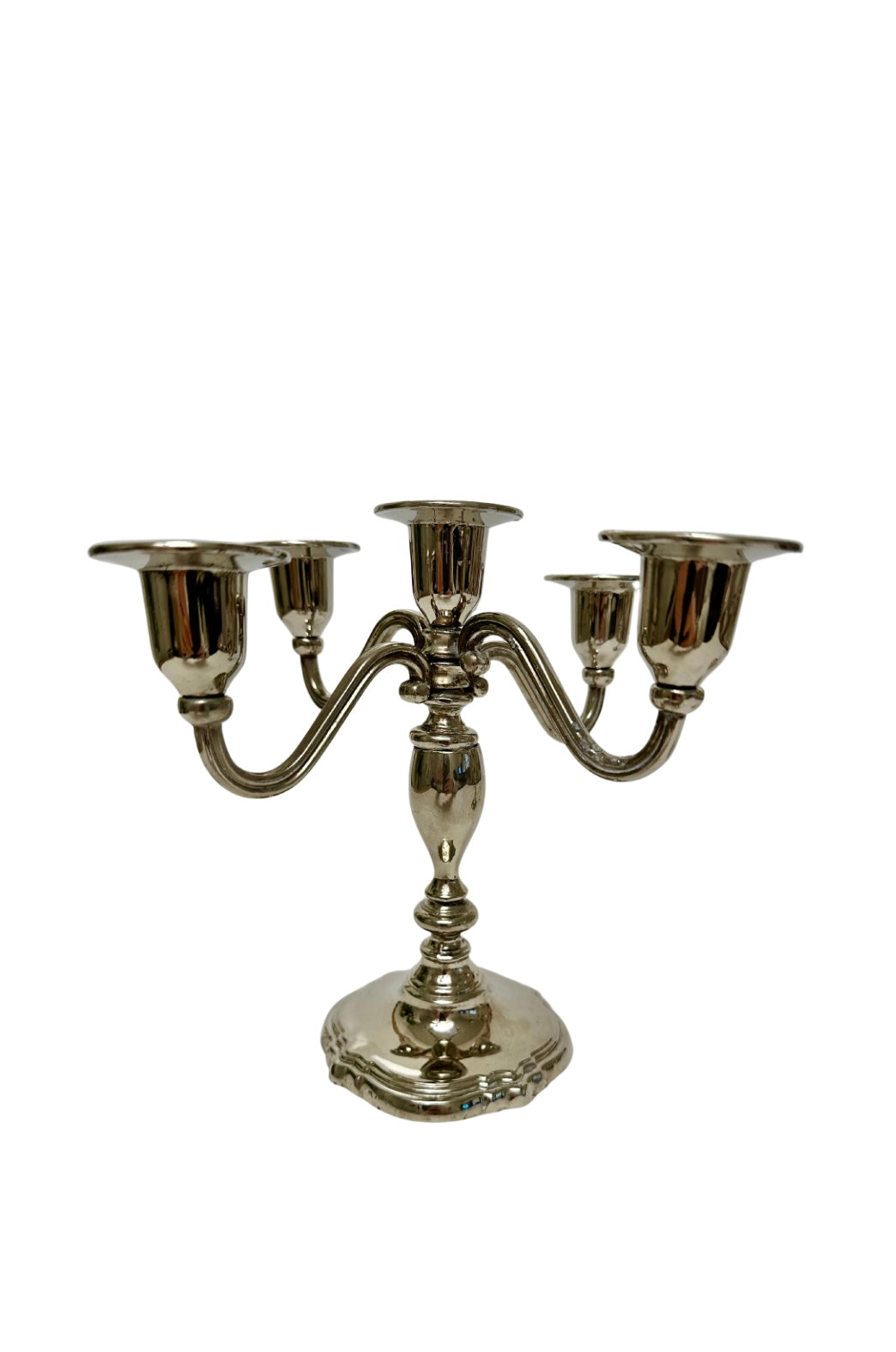 Vintage Silver Candelbra Pair S/2