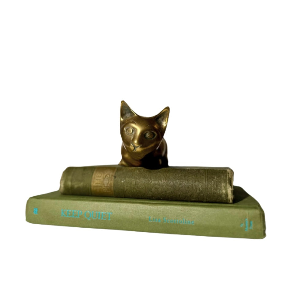 Vintage Brass Cat Figurine