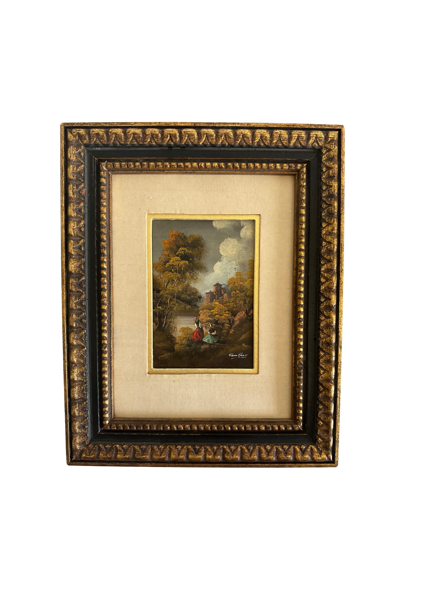 Vintage Oil Painting S/2