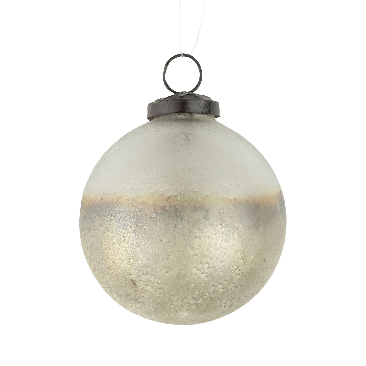 Silver Frosted Ornament