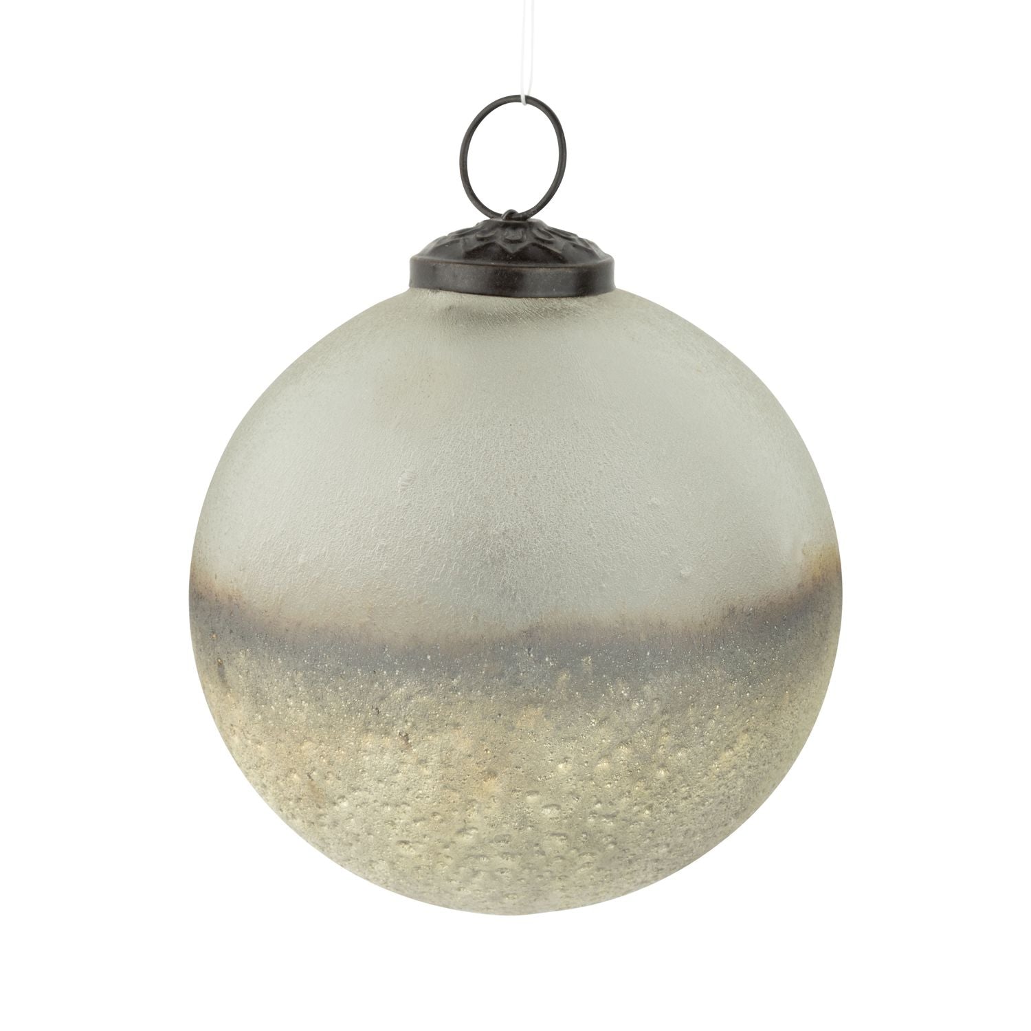 Silver Frosted Ornament