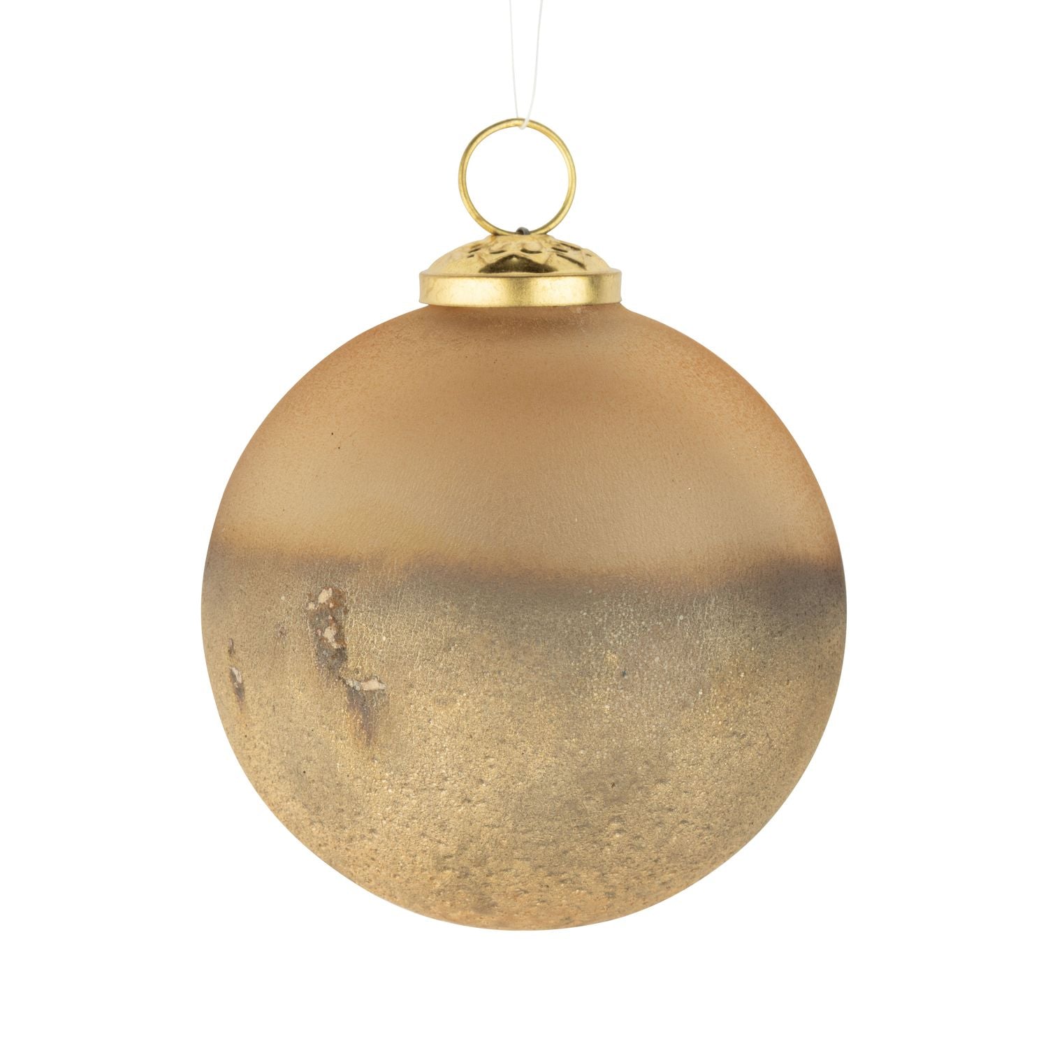 Gold Frosted Ornament